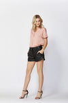 FATE & BECKER - AROUND TOWN V-NECK BLOUSE - NUDE