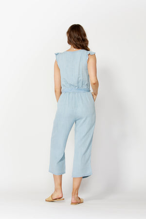 SASS - TRACKSIDE RUFFLE JUMPSUIT - SEASIDE