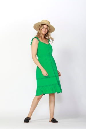 SASS - HONEYMOON LACE DRESS - GREEN