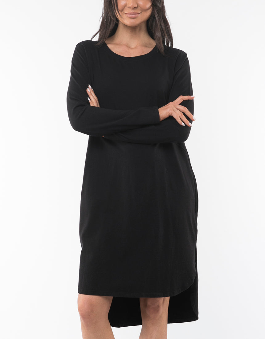 Foxwood - Bay Long Sleeve Dress - Black