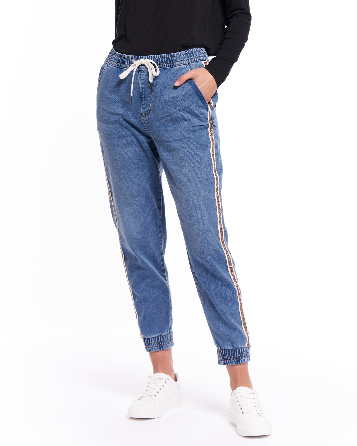 Betty Basics River Denim Jogger Tide Blue