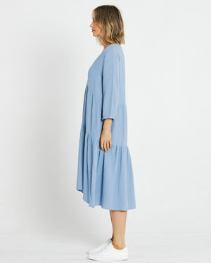 Sass - Layla Midi Dress - Chambray