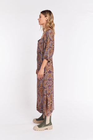 Sass - Mardi Midi Dress - Paisley