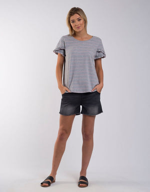 FOXWOOD - PEARL SHORT - WASHED BLACK