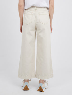 Foxwood - Royal wide leg jean - Washed Sand