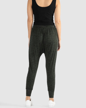 BETTY BASICS - BARCELONA PANT - Olive/Black Terrain