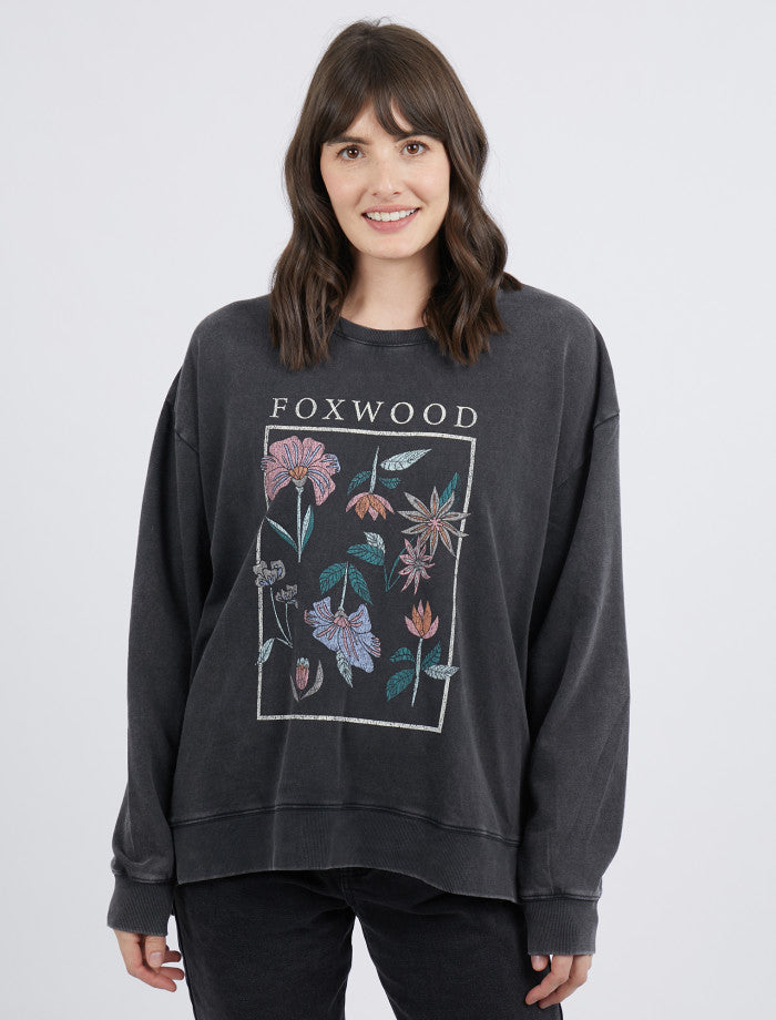 Foxwood - Wildflower Crew - Washed Black